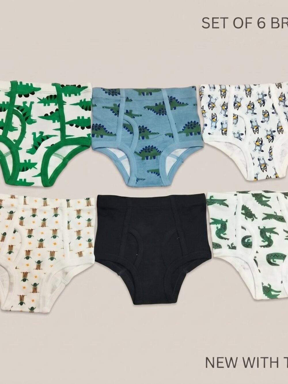 NWT Toddler Boys Underwear Explorer 1 Pack Set Cotton Briefs XS